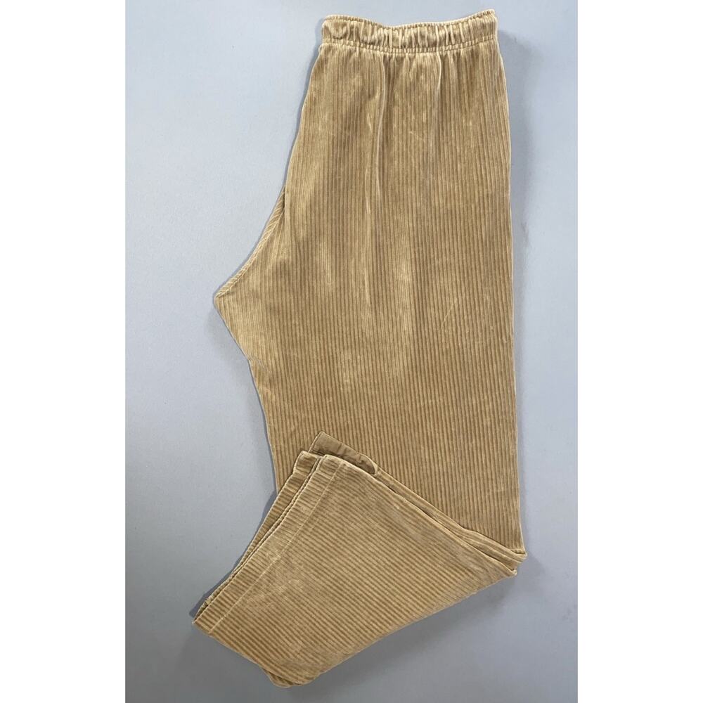 Nike DQ5921 Women's Ribbed Velour Wide Leg Corduroy Athletic Pants. XL, GUC! - Picture 2 of 9